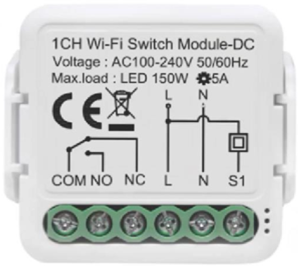 1CH Wi-Fi Switch Module-DC